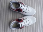 Men   s Waterproof Spikeless Golf Shoes Non-slip Comfort White Red 6-12