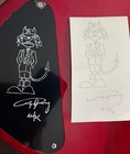 Angus Young Ac dc Autographed Sketch Uv Dtf Sticker For Any Hard Surface