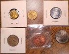 Vs2021-vs2028  1964-1971  Nepal Lot Of Six Coins  1-2-5-10-50 Paisa  unc  