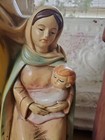 Vintage 12  Dickson s Resin Cast Nativity Mary Joseph Baby Jesus Figurine Xmas