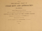 1854 Nautical Chart U s  Coast Survey Preliminary Chart  Cedar Keys   Approaches
