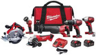 Milwaukee M18 Cordless Lithium-ion 6-tool Combo Kit  2696-26 