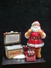 Vintage Coca Cola Santa Claus With Toy Chest Hinged Trinket Box 6 Pack Cola 1999