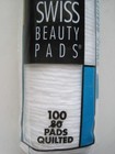 New Nos 100 Swiss Beauty Pads Quilted 100  Cotton Usa Made Skin Or Nail Care