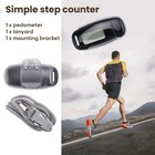 Simple Step Counter walking 3d Pedometer With Rechargeable Battery accurate5186