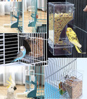 No Mess Bird Feeder Water Dispenser Set  Automatic Parrot Feeder Cage Accessorie