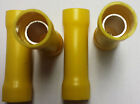 Qty 4  4ga Butt Connectors Vinyl 4 Gauge Awg Terminals For Car Audio