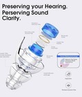 Concert Ear Plugs  2pairs Reusable High Fidelity Musician Ear Plugs For Concerts