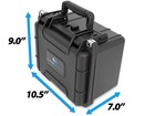 Casematix Harmonica Case For 25 Harmonicas     Waterproof Hard Shell Travel Holder