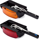 Pre-wired Fender Clearance Trailer Lights Assembly  amber red  - Left And Right