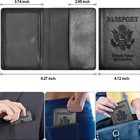 Passport Holder Leather Rfid Blocking Cover Leather Travel Wallet Case Card