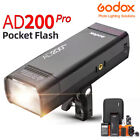 Us Godox Ad200pro Outdoor Flash Light 200ws Ttl 2 4g 1 8000 Hss Speedlite battey