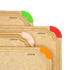 Cutting Wise 4pcs Kitchen Cutting Board Set  Non Slip Feet  Color Coded With    