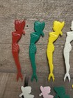 Vintage Lot Of Mermaid Bikini Girl Cocktail Picks Stirrers Appetizer Forks  Hbd4