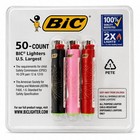 Bic Classic 50-count Disposable Child-resistant Butane Soft Flame Lighters
