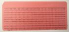 Lot Of 5 Pink Vintage Mainframe Computer Punch Cards  Ibm 80-column Card Format