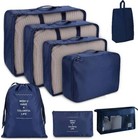 8 Pcs Travel Luggage Organiser Set Suitcase Storage Bags Clothing Packing Cubes 
