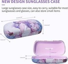  Hard Shell Sunglasses Case  Classic Large Glasses Case For Sunglass  Purple