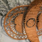 Vtg Hand Woven Wicker Sea Grassbasket Small Tight Intricate Weave Euc  5  X  9 