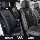 Full Set Seat Covers For Nissan Rogue 2008-2026  Black-gray