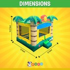 Pogo Crossover Bouncy Castle Inflatable Bounce House With Blower Smiley Bouncer