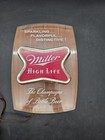 1960 Vintage Miller High Life Beer Light Sign Milwaukee Champagne Sparkling Rare