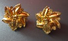 Juliana D e Ab  Aurora Borealis Clip On Earrings Bright Rhinestone 1 2 