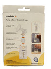 New Medela Pump   Save Breastmilk Bags 20 Count W  2 Adapters Bpa Free Sealed