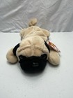 1996 New Ty Beanie Babies Pugsly Plush Toy Pvc Pellets Errors