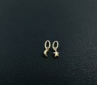 14k Solid Yellow Gold Tiny - Very Small Celestial Star   Moon Charm Pendant Lot