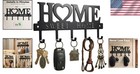 Rust-resistant 5-hook Key Rack - Wall-mounted Organizer For Keys   Leashes