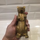 Antique A c  Williams Cast Iron  begging Bear  Still Coin Bank Original Finish