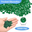 10000pcs Wedding Table Scatter Confetti For Crafts  dark Green  3mm 