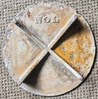 Vintage New Orleans Water Meter Cover  Ford Meter Box Co  Crescent Box  Moon