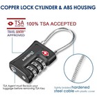 2 Pack Tsa Approved Luggage Locks  Combination Travel Cable Padlock  3-digit    