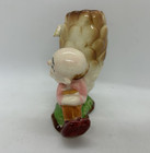 Vintage Ceramic Pixie Elf Gnome With Honeycomb   Log   Bee   Made In Japan