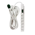 6 Outlet Surge Protector 1200 Joules 15ft Cord Circuit Breaker Wall Mount New