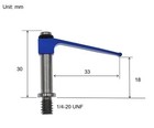Cmm Clamp Fixtures Tension Clamp 1 4-20 Thread R-ct-160-125-20 Kmg Spring Clamp