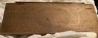 Antique Pyrography Embossed Wood Dresser Glove Box Floral Victorian Lady Art