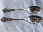 2 Towle Sterling Silver Old Master Serving Spoon 1 Slotted No Monogram Excellent