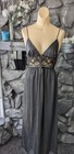 Vtg Lily Of France Rosa Puleo-szule Mis-matched Peignoir Set Blk S m Sheer Lace
