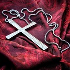 Black Sabbath Ozzy Osbourne Cross Necklace Stainless Steel 4 Inch