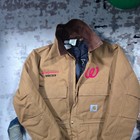 Carhartt X02 Brn Duck Coveralls Mens 44 Regular Brown Walgreens Work Crew Lined