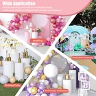3 Piece Round Cylinder Pedestal Stands For Party Wedding Party Display Decor