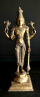 Vishnu Brass Metal Chola Style Large Antique Statue Indian Hindu India Tirupati