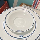 Amtrak Train Dinnerware Set  4 Plates  2 Bowls  Placemat  Food Box Plastic C