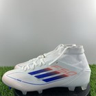 Adidas F50 League Mid Fg Mg Women Size 6 5 White Blue Soccer Cleats Id9190 New