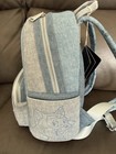 Loungefly Disney Pluto   Marie Blue gray Denim Mini Backpack Zipper