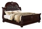 Classic Vintage Style Luxury 5pc Bedroom Set Furniture Brown Finish Queen Size