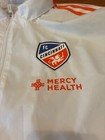 Adidas Fc Cincinnati Windbreaker Rain Hooded Jacket Full Zip W hood Mens Size Xl
